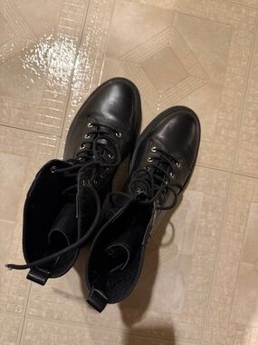 Vince Camuto Black Combat Boots, SZ 10, Like New